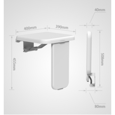 壁掛式洗澡椅(ABS材質)